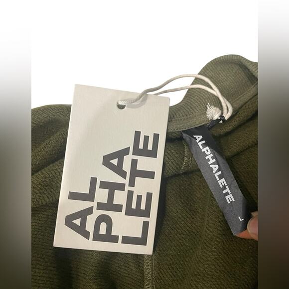 alphalete Olive Green Bolero Cardigan Size:L NWT - Picture 7 of 7